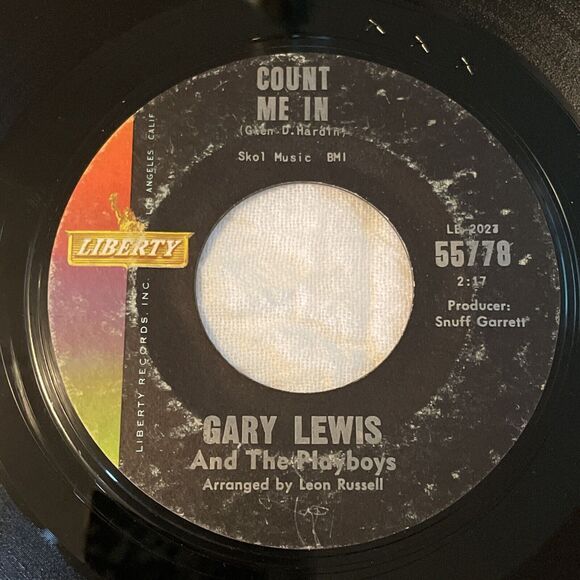 Gary Lewis and the Playboys Little Miss Go-Go / Count Me In 45RPM 1965 Liberty - Picture 8 of 12